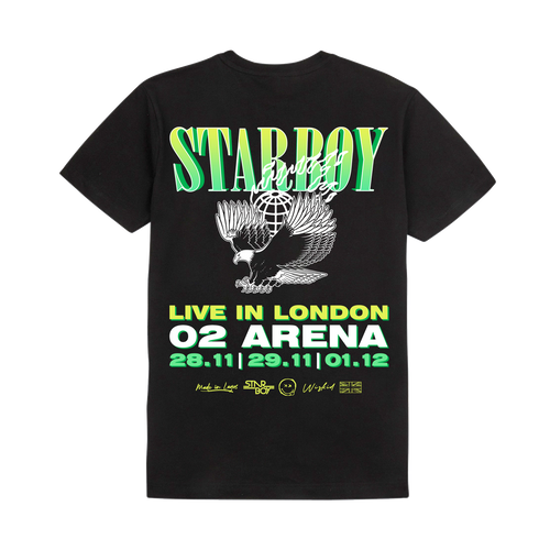 Starboy O2 Arena Tee | Black