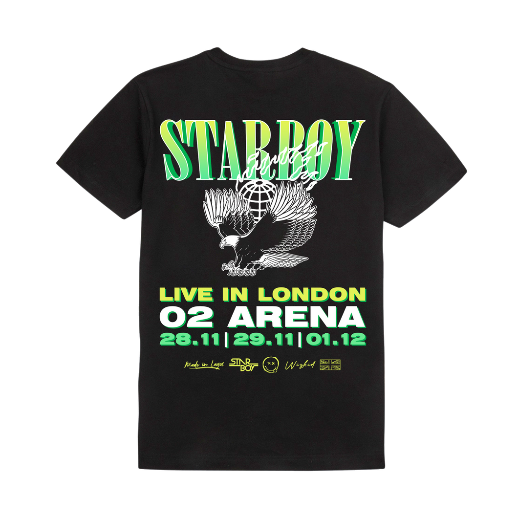 Starboy O2 Arena Tee | Black